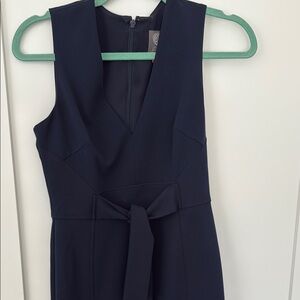 Vince Camuto Navy midi dress- Work Dress